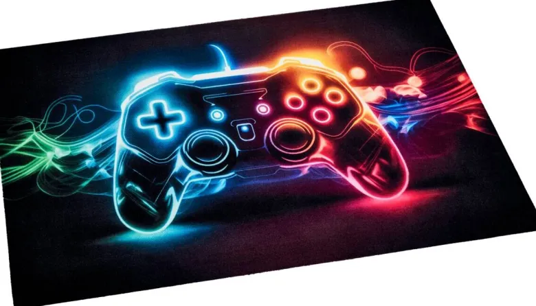 Fußmatte Velvet Gaming Multi B/L: ca. 90x150 cm