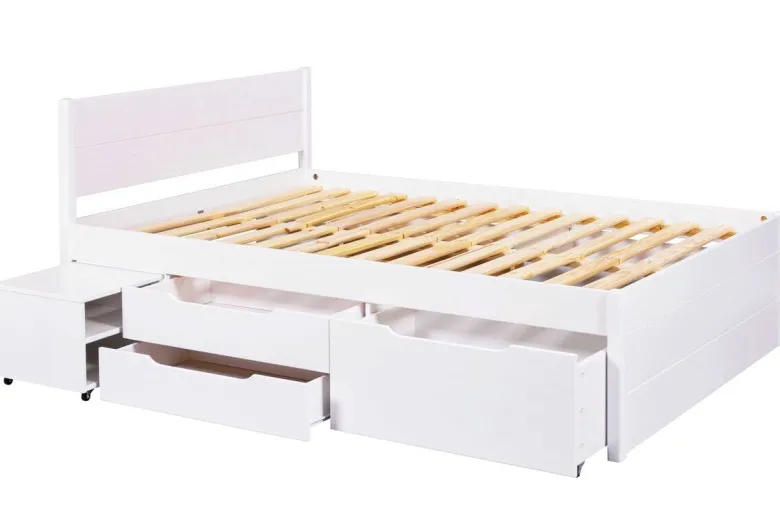 Funktionsbett Efetivo weiß