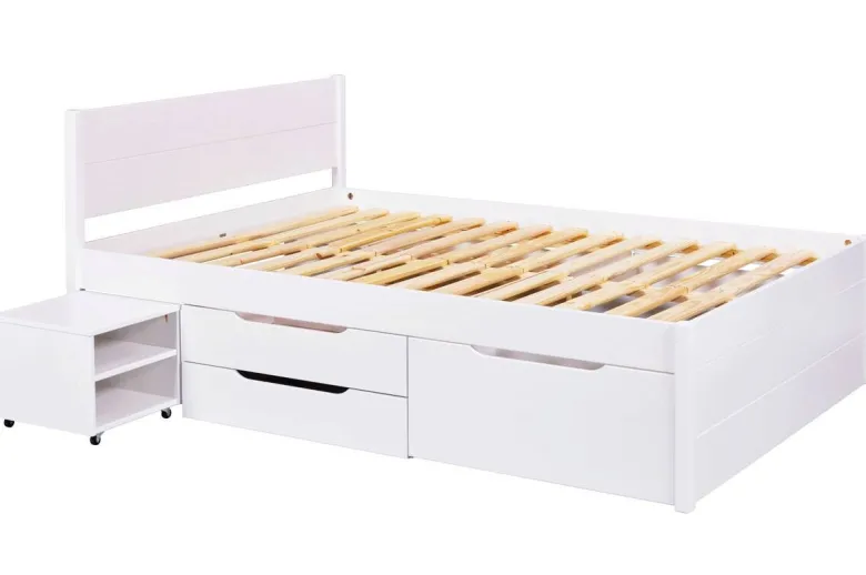 Funktionsbett Efetivo weiß