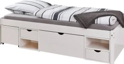 Funktionsbett Till weiß Liegefläche B/L: ca. 90x200 cm