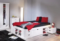 Funktionsbett Till weiß Liegefläche B/L: ca. 180x200 cm