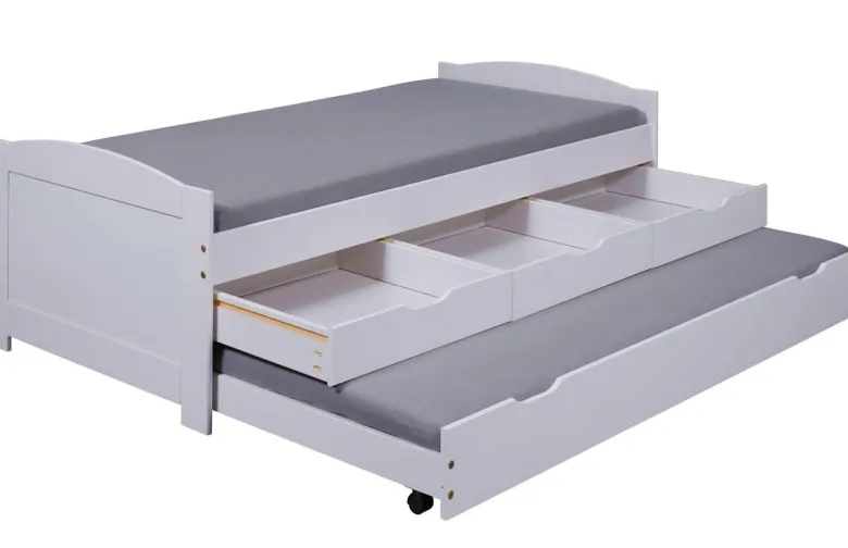 Funktionsbett Ulli weiß Liegefläche B/L: ca. 90x200 cm