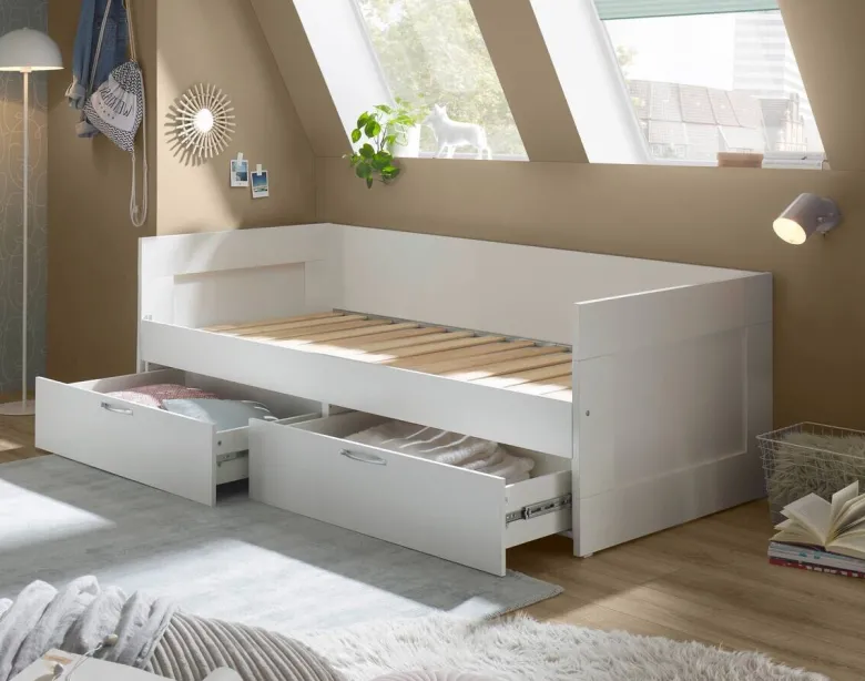 Funktionsbett weiß Liegefläche B/L: ca. 90x200 cm