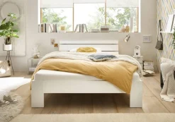 Futonbett Brest weiß Liegefläche B/L: ca. 140x200 cm