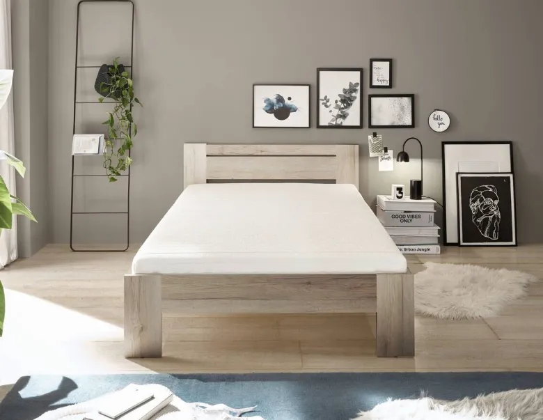 Futonbett Cannes Eiche San-Remo Nachbildung Liegefläche B/L: ca. 120x200 cm