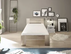 Futonbett Cannes Eiche San-Remo Nachbildung Liegefläche B/L: ca. 90x200 cm