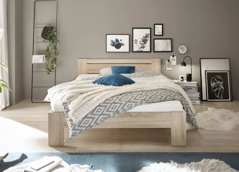 Futonbett Cannes Eiche Sonoma Nachbildung Liegefläche B/L: ca. 140x200 cm