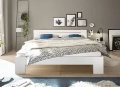 Futonbett Cannes weiß Liegefläche B/L: ca. 180x200 cm