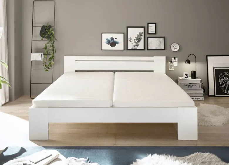 Futonbett Cannes weiß Liegefläche B/L: ca. 180x200 cm