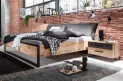Futonbett Detroit Plankeneiche Nachbildung B/H/T: ca. 180x100x210 cm Liegefläche B/L: ca. 180x200 cm