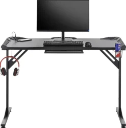 Gaming-Schreibtisch BC 3110 schwarz Carbon Optik B/H/T: ca. 119x78x60 cm