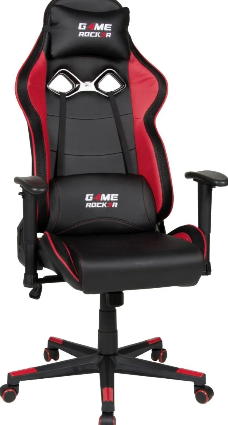 Gaming-Sessel Game Rocker schwarz rot