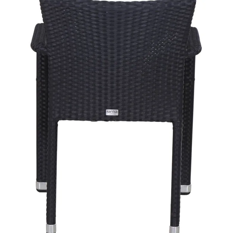 Gardamo Sessel 2er Set MINAS schwarz Kunststoff B/H/L: ca. 57x85x61 cm