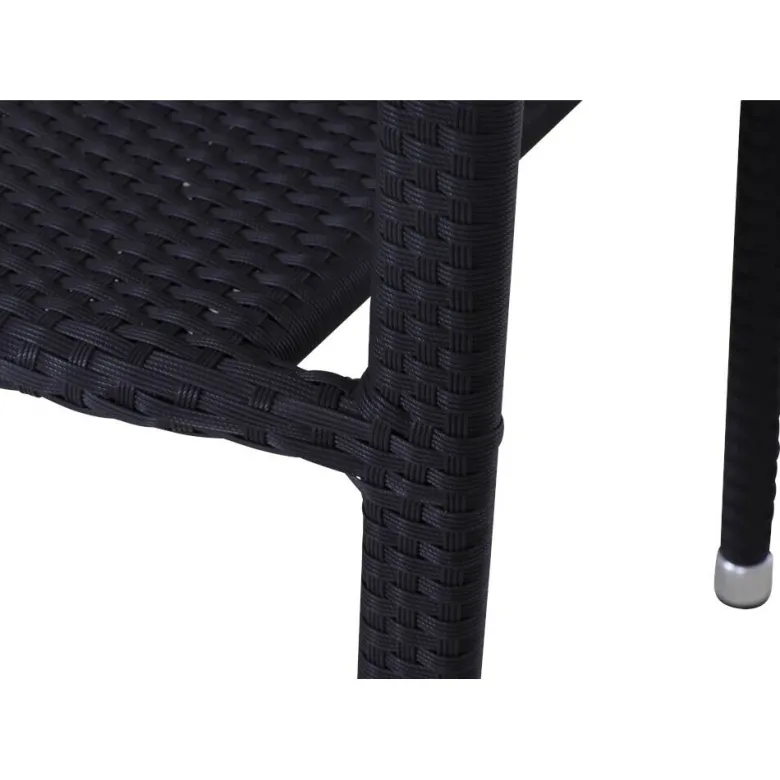 Gardamo Sessel 2er Set MINAS schwarz Kunststoff B/H/L: ca. 57x85x61 cm