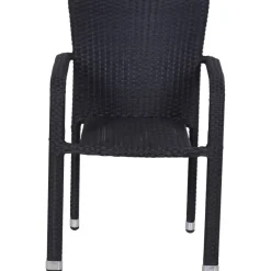 Gardamo Sessel 2er Set MINAS schwarz Kunststoff B/H/L: ca. 57x85x61 cm