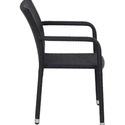 Gardamo Sessel 2er Set MINAS schwarz Kunststoff B/H/L: ca. 57x85x61 cm