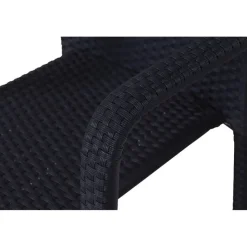 Gardamo Sessel 2er Set MINAS schwarz Kunststoff B/H/L: ca. 57x85x61 cm