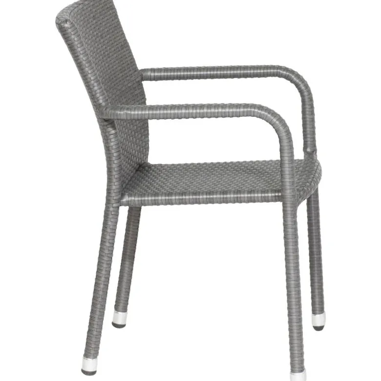 Gardamo Sessel 2er Set MINAS titanfarbig Kunststoff B/H/L: ca. 57x85x61 cm