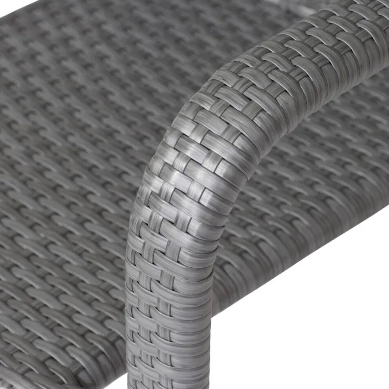 Gardamo Sessel 2er Set MINAS titanfarbig Kunststoff B/H/L: ca. 57x85x61 cm