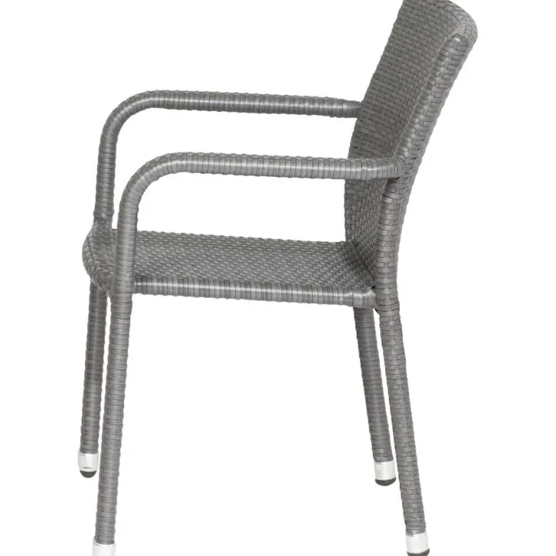 Gardamo Sessel 2er Set MINAS titanfarbig Kunststoff B/H/L: ca. 57x85x61 cm