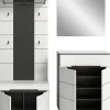 Garderobe Canu basaltgrau Nachbildung weiß B/H/T: ca. 175x190x37 cm