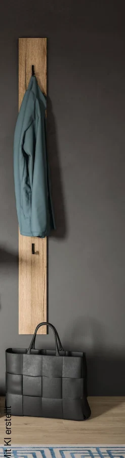 Garderobenhaken Naro Evoke Oak Nachbildung B/H/T: ca. 15x160x2 cm