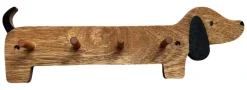 Garderobenleiste Cuno braun Mango B/H/T: ca. 37x12x5 cm