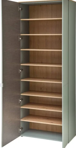 Garderobenschrank Bari salbei Eiche Artisan Nachbildung B/H/T: ca. 78x202x38 cm