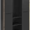 Garderobenschrank Bueno Basalt Nox Oak Nachbildung B/H/T: ca. 105x189x37 cm