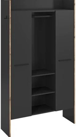 Garderobenschrank Bueno Basalt Nox Oak Nachbildung B/H/T: ca. 105x189x37 cm