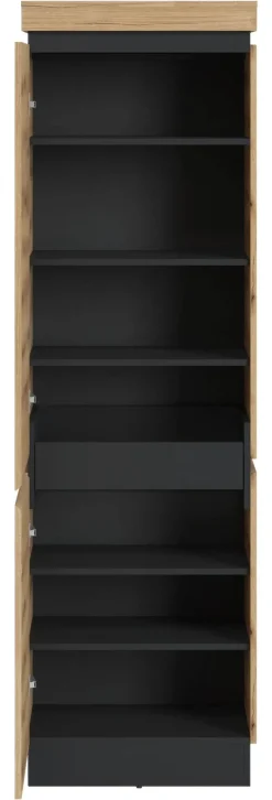 Garderobenschrank Corte Eiche Evoke Coast Nachbildung anthrazit B/H/T: ca. 60x200,5x45 cm