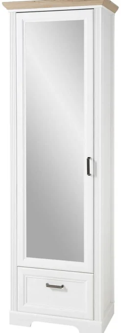 Garderobenschrank Jasmin Pinie Nachbildung Eiche Artisan Nachbildung B/H/T: ca. 65x204x41 cm