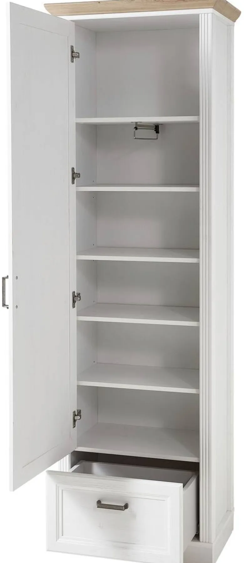Garderobenschrank Jasmin Pinie Nachbildung Eiche Artisan Nachbildung B/H/T: ca. 65x204x41 cm