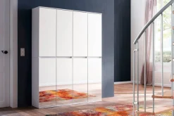 Garderobenschrank Mirror weiß B/H/T: ca. 148x191x34 cm