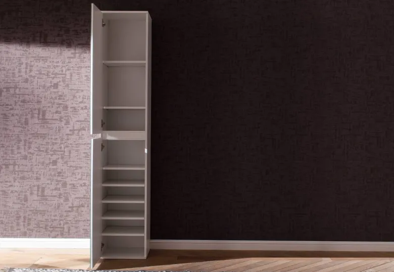 Garderobenschrank Mirror weiß B/H/T: ca. 37x191x34 cm