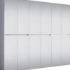 Garderobenschrank Mirror weiß B/H/T: ca. 222x191x34 cm