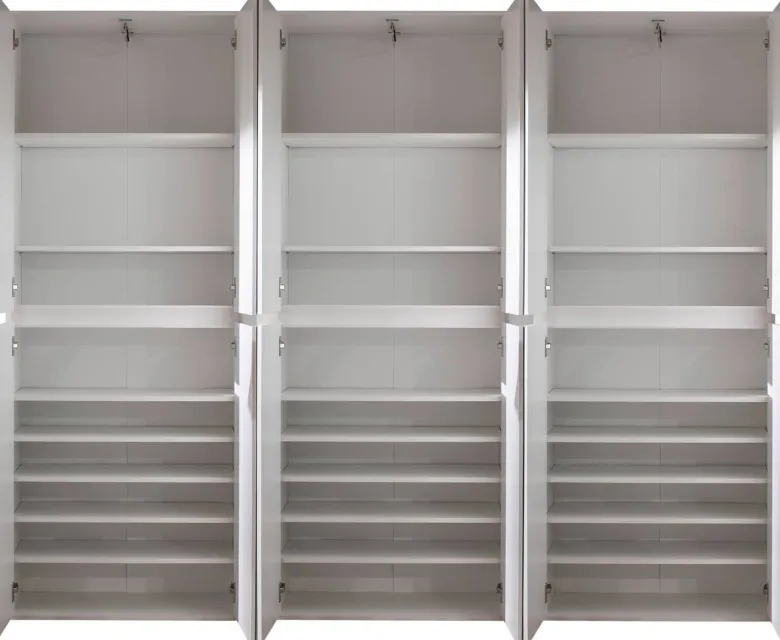 Garderobenschrank Mirror weiß B/H/T: ca. 222x191x34 cm