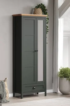 Garderobenschrank Stanton tannengrün Eiche Evoke Coast Nachbildung B/H/T: ca. 77x198x39 cm