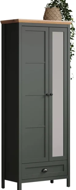 Garderobenschrank Stanton tannengrün Eiche Evoke Coast Nachbildung B/H/T: ca. 77x198x39 cm