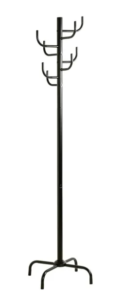 Garderobenständer schwarz lackiert H/D: ca. 180x48 cm