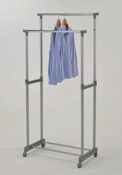 Garderobenwagen Chrom Stahl B/H/L: ca. 43x92x79,5 cm