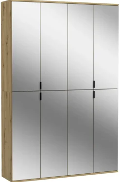 Garderobe PROJEKT Eiche Artisan Nachbildung Spiegel B/H/T: ca. 122x193x34 cm