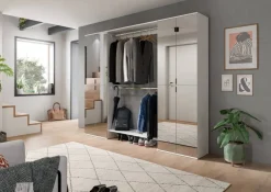 Garderobe PROJEKT X weiß weiß Hochglanz B/H/T: ca. 232x191x37 cm