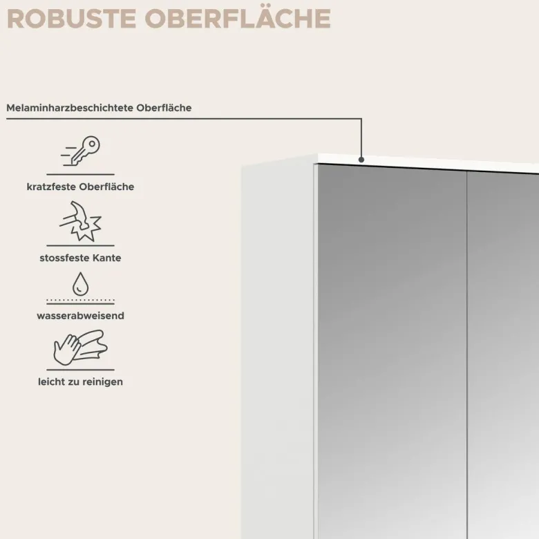 Garderobe PROJEKT X weiß weiß Hochglanz B/H/T: ca. 341x191x37 cm