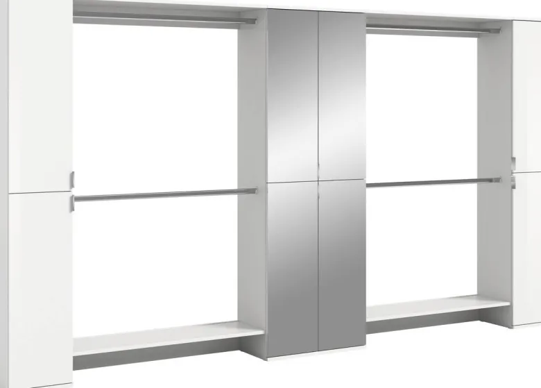 Garderobe PROJEKT X weiß weiß Hochglanz B/H/T: ca. 341x191x37 cm