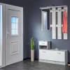 Garderobe Rudolf Beton Optik weiß B/H/T: ca. 100x180x25 cm
