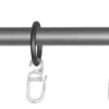 Gardinenstange silber Metall ausziehbar von ca. 120 bis 210 cm 1.0 Läufe