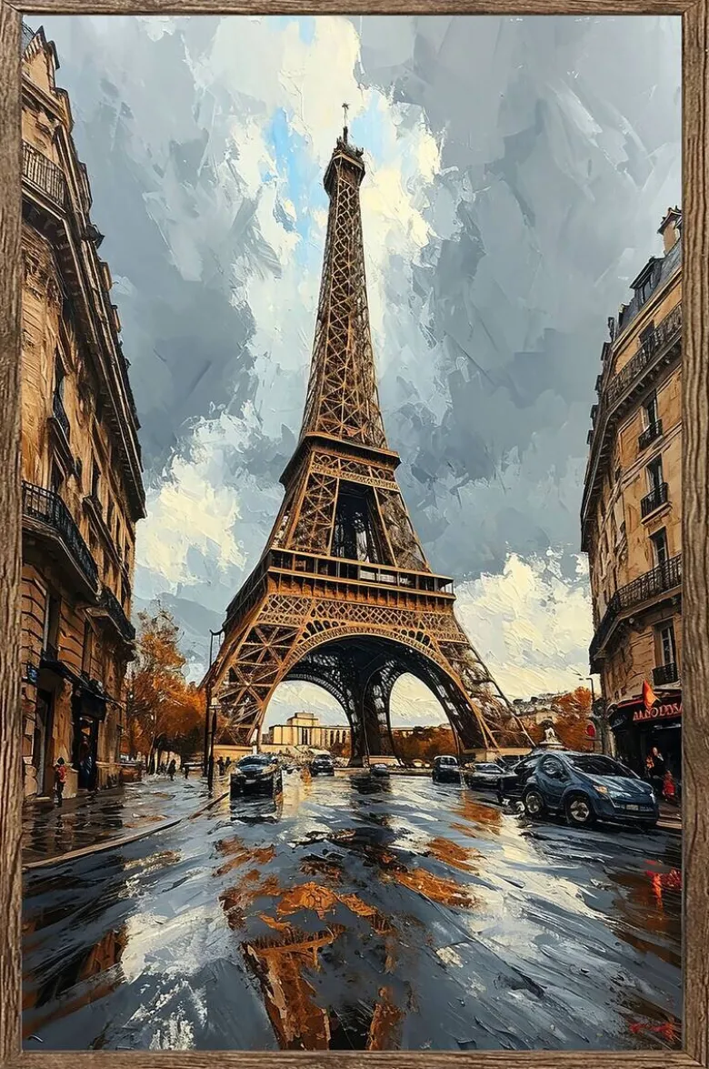 Gerahmtes Bild Paris B/H: ca. 70x50 cm