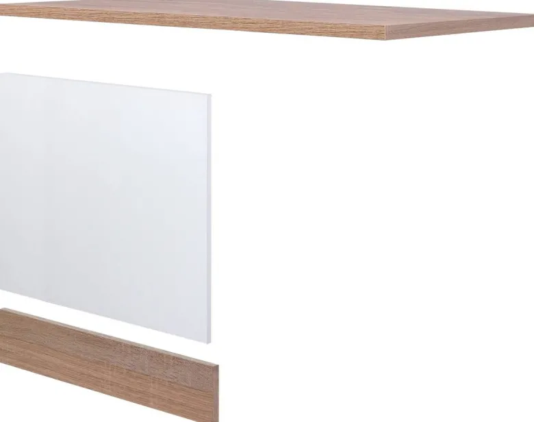 Geschirrspüler- Frontset Samoa weiß Eiche Nachbildung B/H/T: ca. 100x85x60 cm