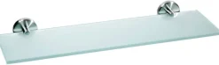 Glasablage transparent Edelstahl B/H/L: ca. 16x5x50 cm